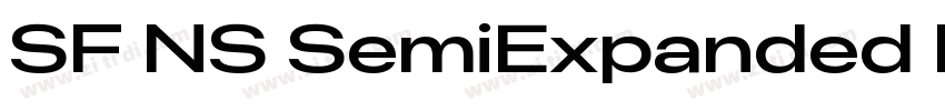 SF NS SemiExpanded H字体转换